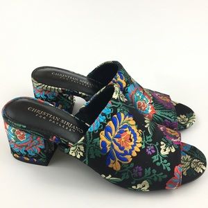Christian Siriano Women’s Floral Mules Size 6.5